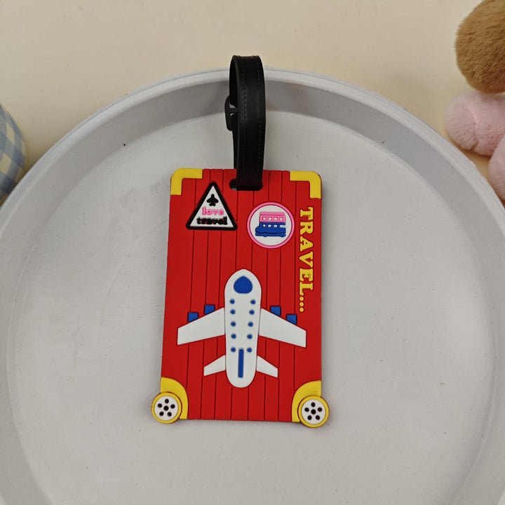 Praktisk og morsom bagasjetag med flydesign; et must-have reiseprodukt for hyppige reisende.