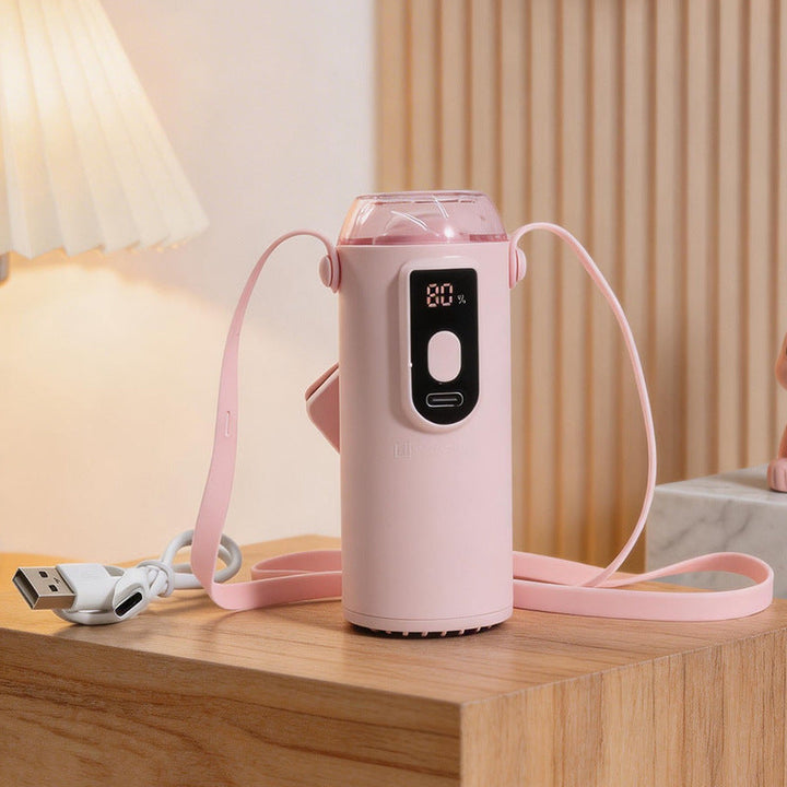 Enkel å bruke bærbar luftfukter med USB. Forbedrer inneklima for komfort på farten eller hjemme.