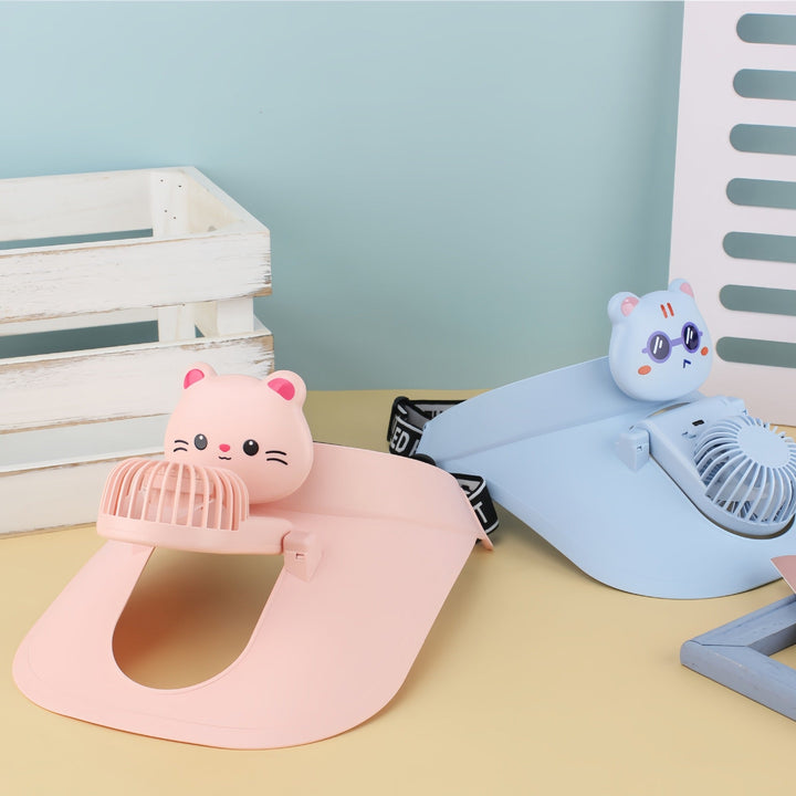 Søt panda USB håndvifte for kvinner, bærbar minivifte perfekt for sommerens kjøling på reise.