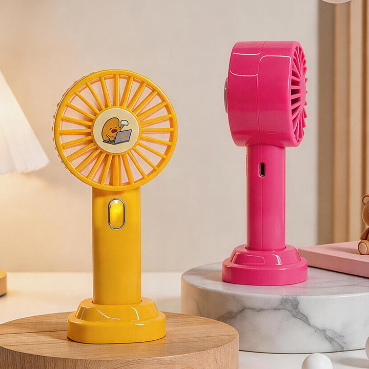 Fargerik og kompakt bærbar vifte med USB, perfekt for sommerdager og reiser. Stillegående personlig kjøling på farten.