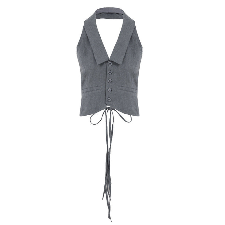 Klassisk dame omslagsbluse med volanger, krage og flatterende snitt. Elegant for fest og kontor.
