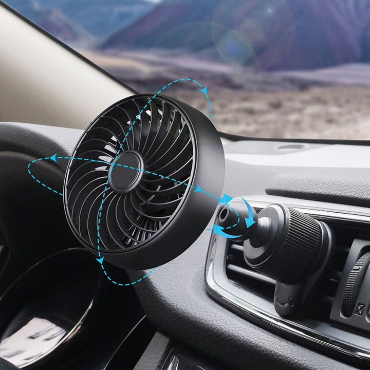 Kraftig dobbelvifte for bilens dashbord, sikrer rask bilkjøling og behagelig temperatur under kjøreturen.