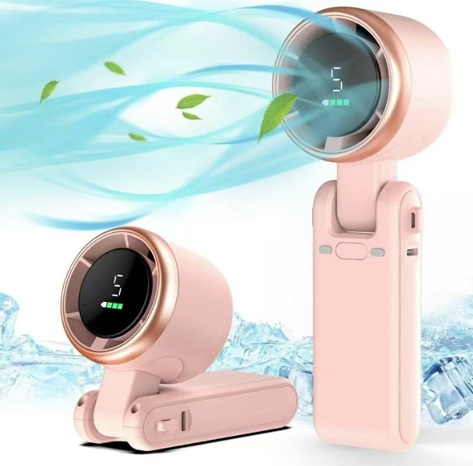 Bærbar mini-kjøler i flere farger for dame; stille og reisevennlig for komfortabel sommerkjøling.