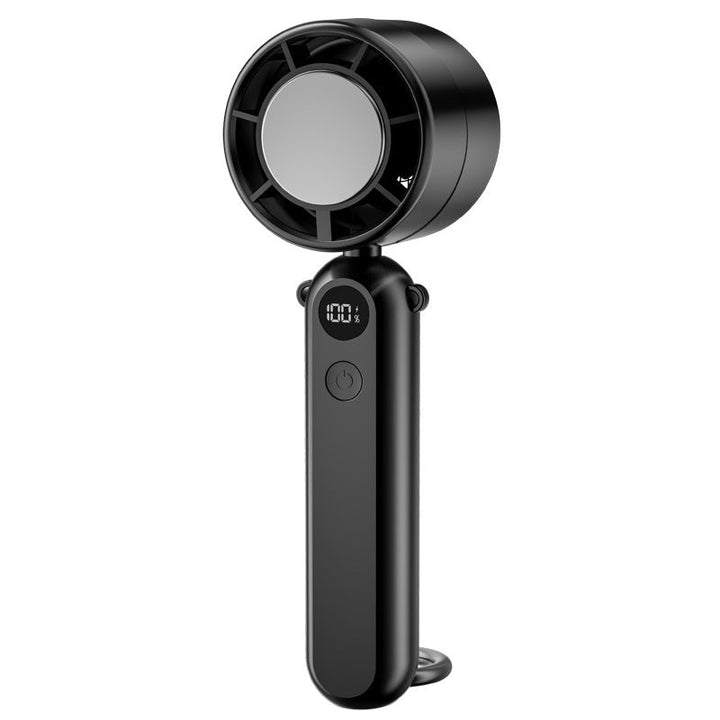 Kompakt oppladbar minivifte for personlig kjøling. Perfekt gadget for sommer, reiser og varme dager.