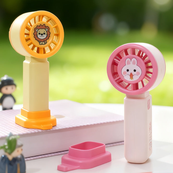 Mini USB-ladbar kanin vifte for kvinner. Ideell bærbar avkjøling på farten.