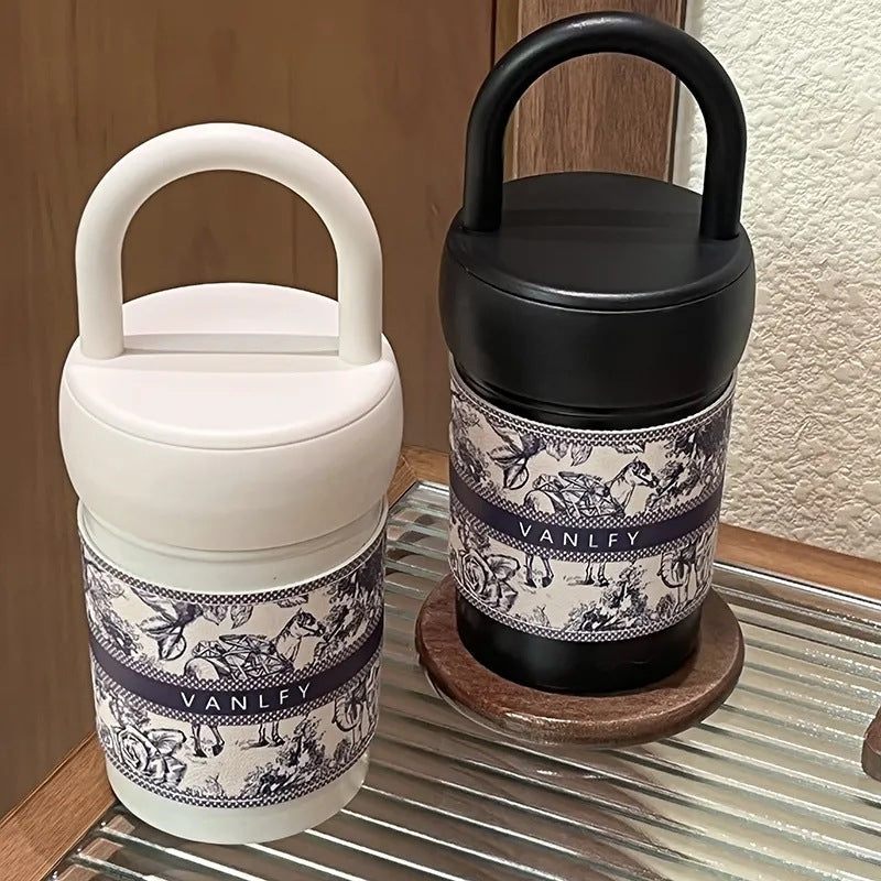 Stilfull termokopp for dame med ergonomisk håndtak. Holder kaffe/te varm for reise og jobb.