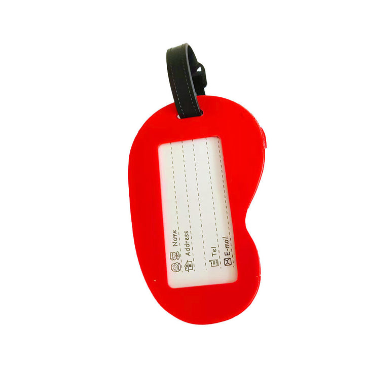 Robust silikon bagasjelapp formet som flip-flop, ideell for hyppige reiser. Sørger for unik identifisering.