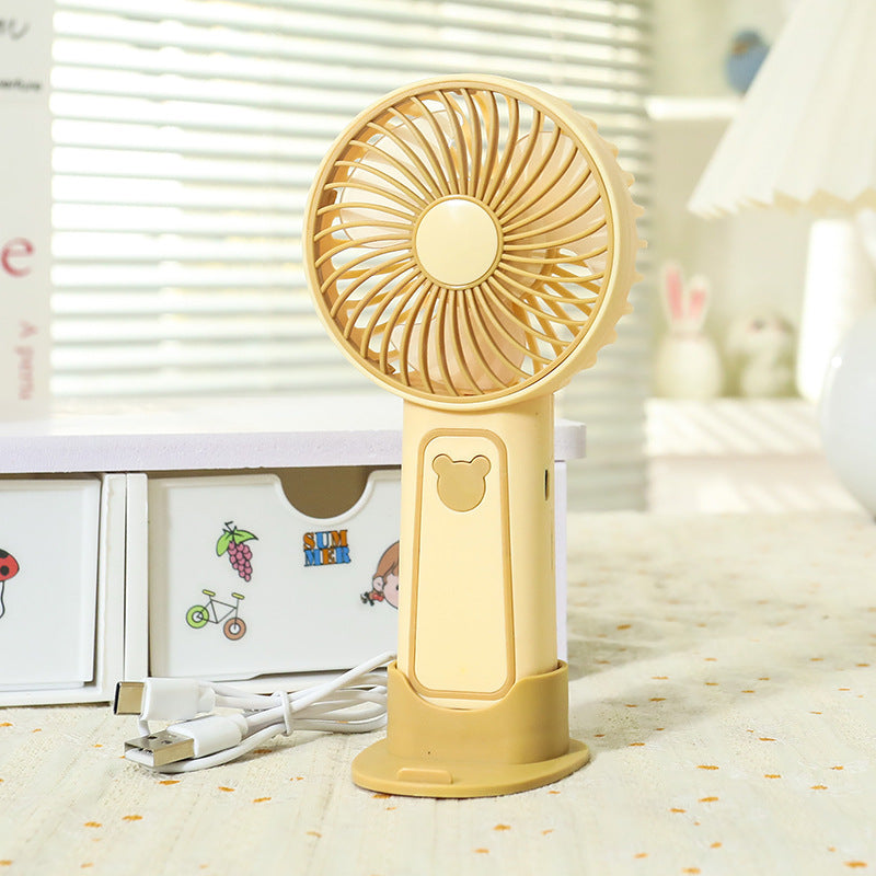 Bjørnemotiv USB-vifte, designet for komfort og avkjøling på farten.