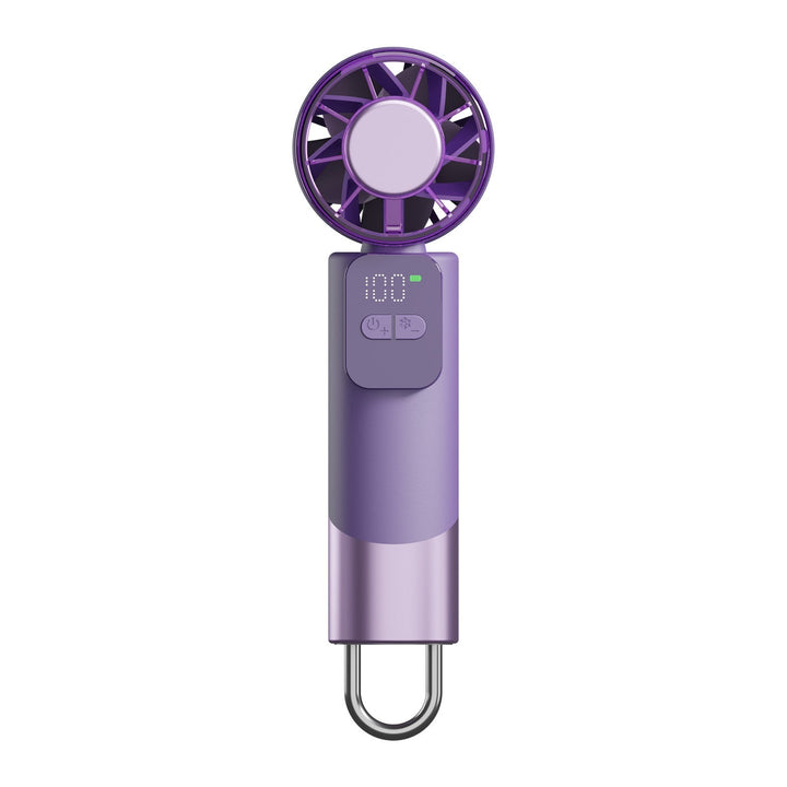 Stilig håndholdt minivifte, USB-drevet og bærbar for enkel kjøling på farten.