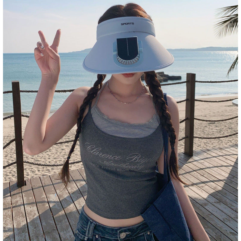 Innovativ solskjerm for mobil, justerbar og unisex. Essensiell for utendørsbruk med effektiv UV-filter.