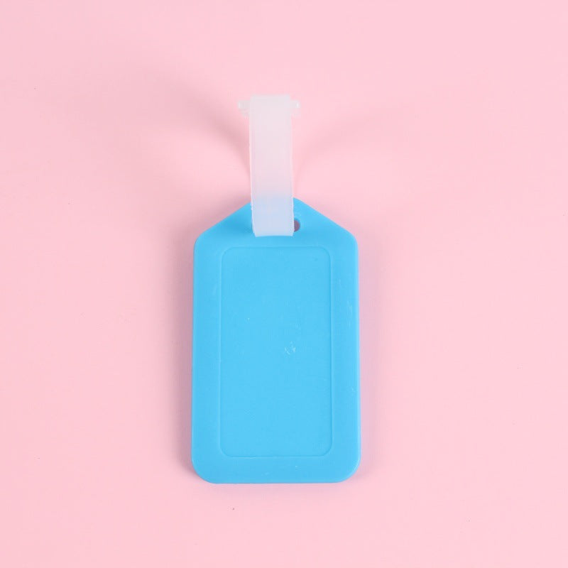 Holdbar unisex bagasjelapp i silikon, et pålitelig valg for ofte reisende eventyrere, fleksibel.