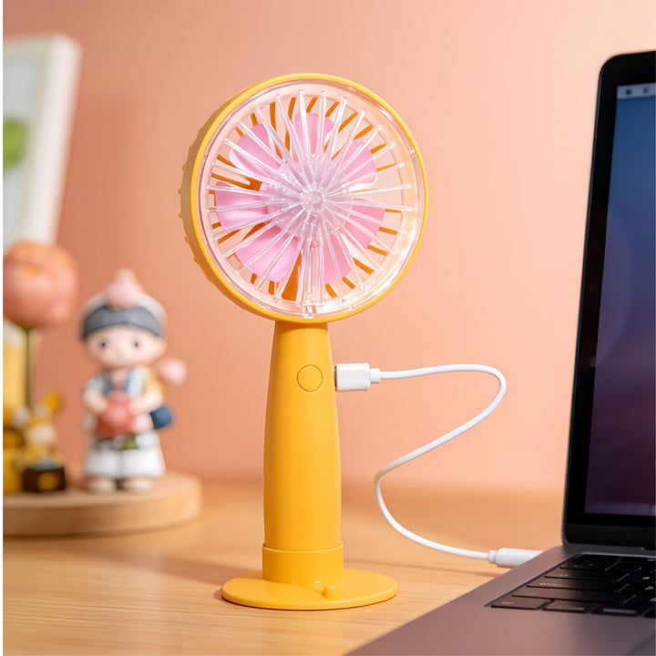 Ergonomisk USB håndvifte for kvinner, gir personlig kjøling og komfort på farten.