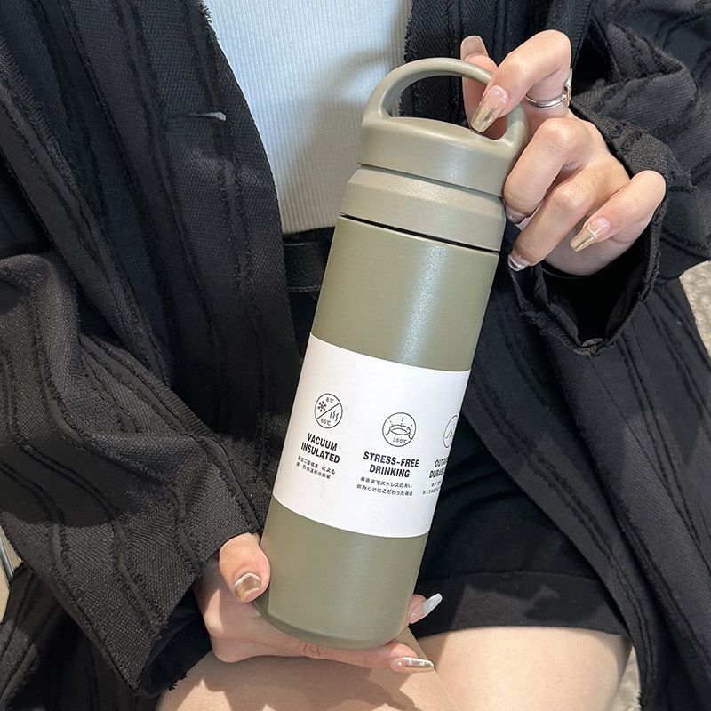 Termokopp for kvinner, 350ml, med ergonomisk grep. Ideell for varm/kald drikke. Robust og stilrent design.