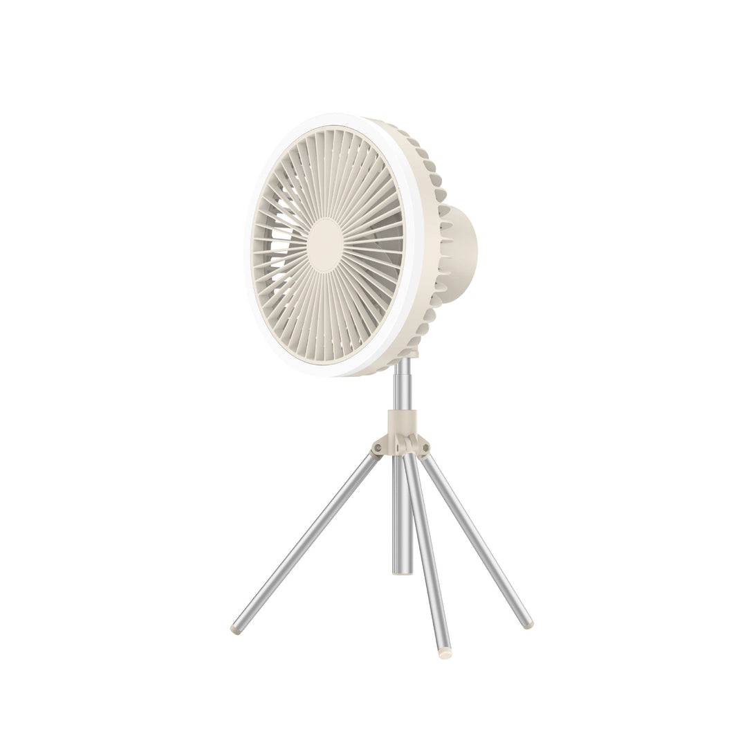 Minimalistisk designvifte med justerbar høyde og tre hastigheter. Perfekt for sirkulasjon og frisk luft.