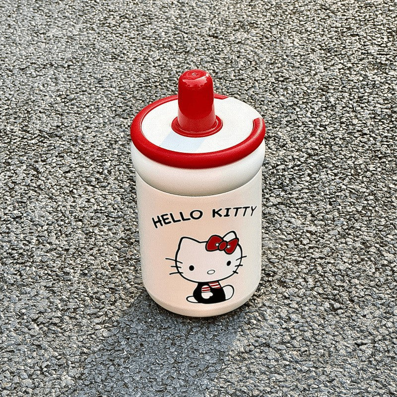 Hello Kitty drikkekopp 500 ml, BPA-fri. Perfekt lekkasjesikker reisekopp eller barnekopp for entusiaster.