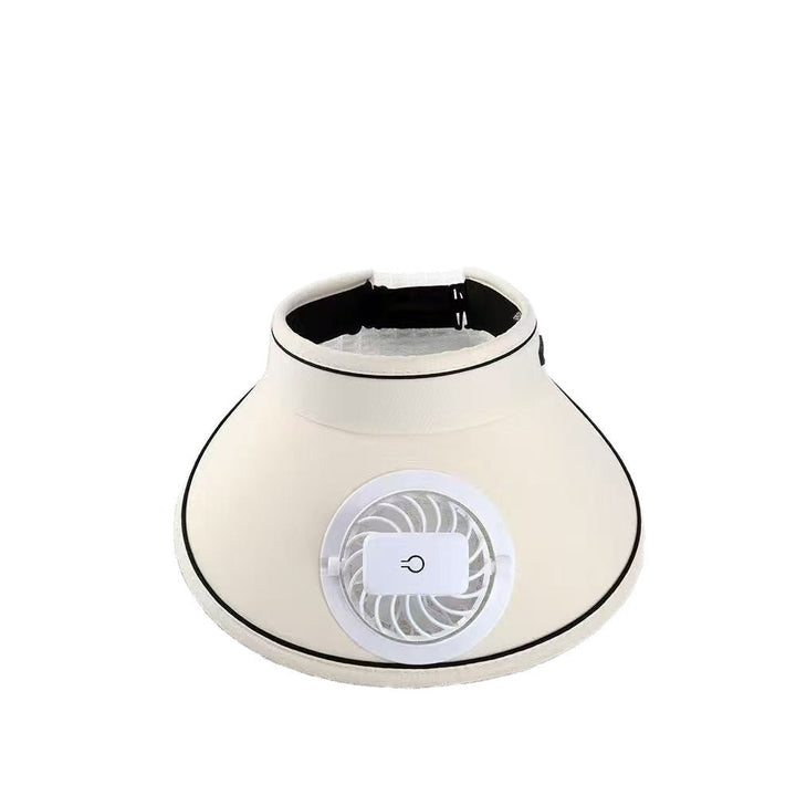 Komfortabel solskjerm med avtakbar USB-vifte. Gir skygge, kjøling & UV-beskyttelse for aktive dager i solen.