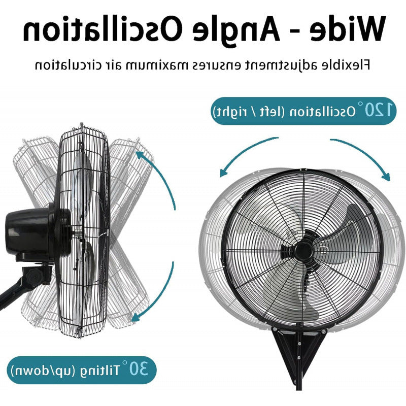 Unisex veggventilator for effektiv ventilasjon, kjøling og komfortabel luftsirkulasjon i ethvert rom, sommer.