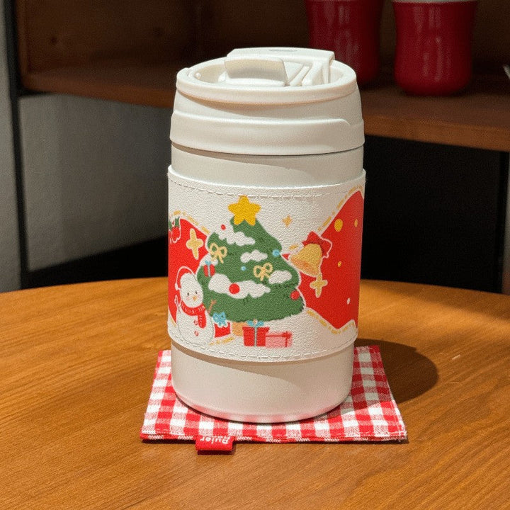 Bærbar 500 ml isolert kaffekopp for dame. Ideell for kontoret, hjemme eller utendørsaktiviteter. [[lstfy-media:7]]