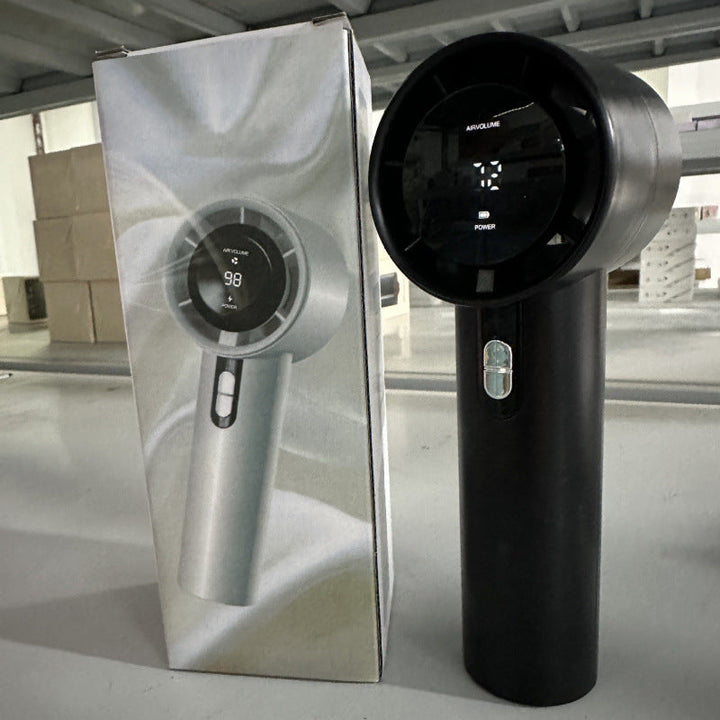 Allsidig mini-vifte med lang batteritid, ideell for kjøling på kontoret, hjemmet eller utendørsaktiviteter.