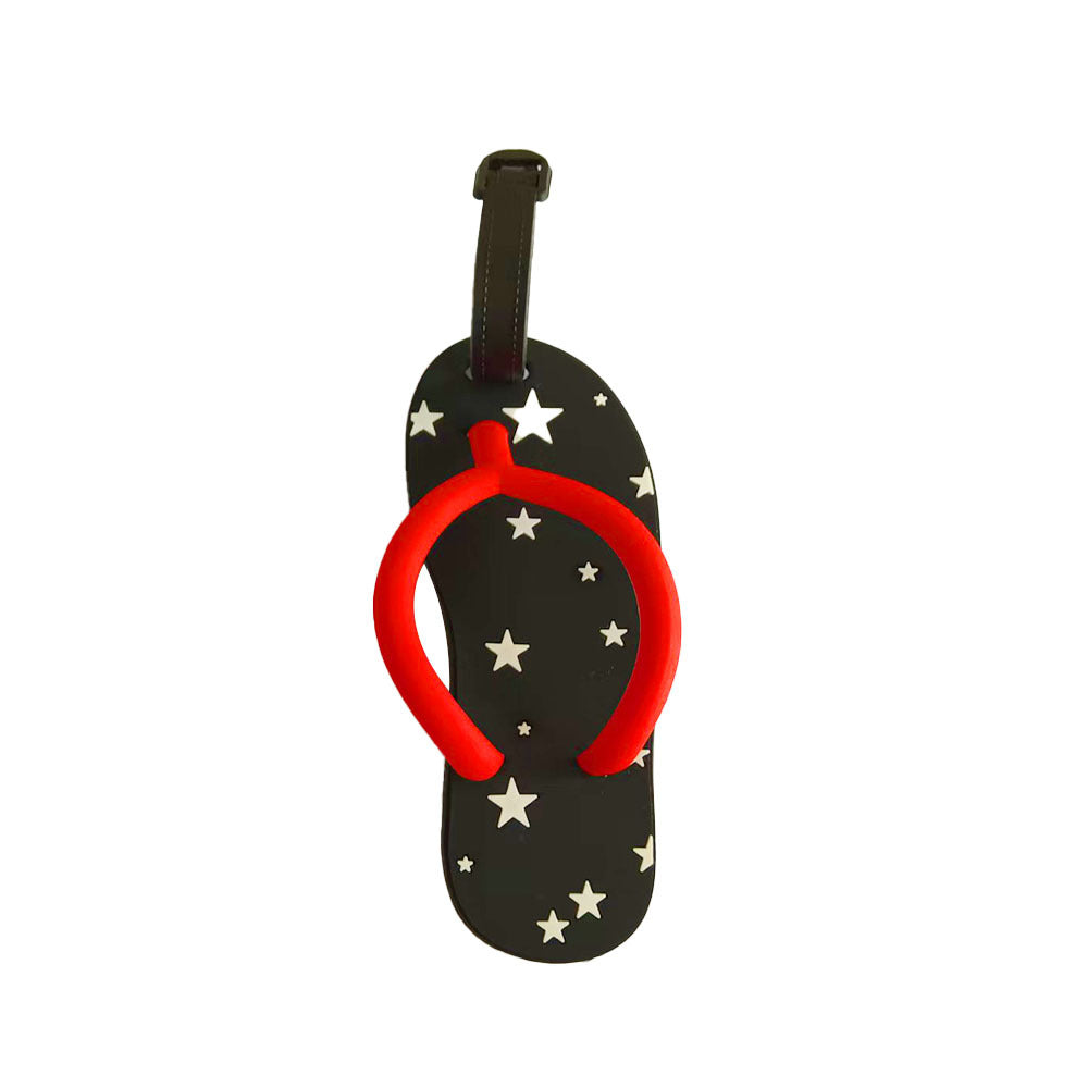 Praktisk flip-flop bagasjelapp for sikker identifisering av din unike reisebagasje. Laget av robust silikon.