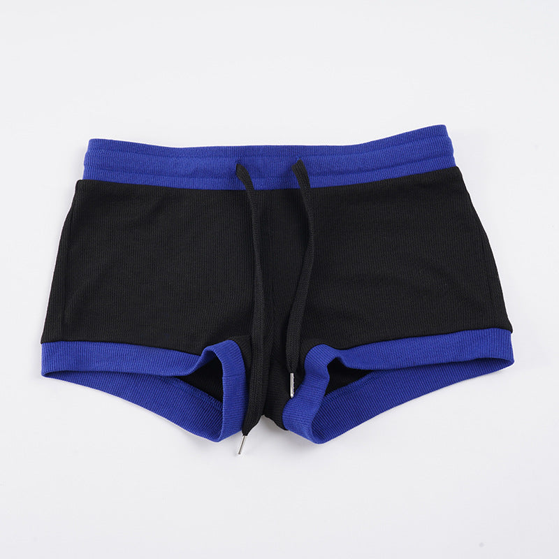Allsidige dame shorts, komfortable med elastisk linning og snor, perfekt for sommerdager.