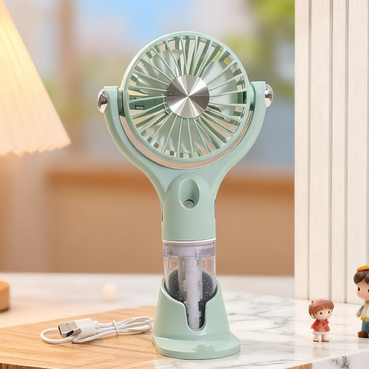 Elegant og fargerik USB-minivifte, perfekt gave for kvinner som trenger kjøling om sommeren.