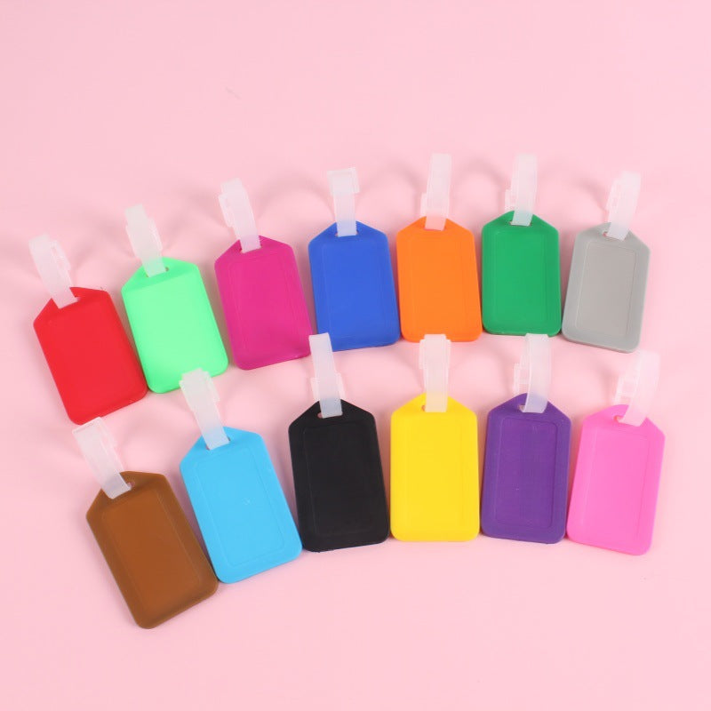 Unisex silikon bagasjelapp, lett og fleksibel for enkel identifikasjon av koffert og reiseutstyr.