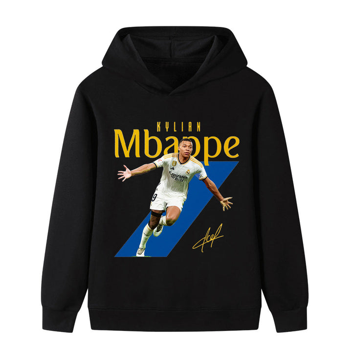 Komfortabel Mbappé fotball hoodie for barn, ideell for fritidsbruk og aktivitet.
