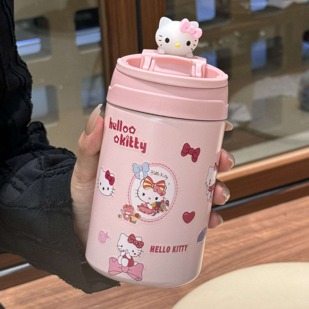 Hvit isolasjonskopp 500ml, ideell reisekopp for dame. Holder te og kaffe varm.
