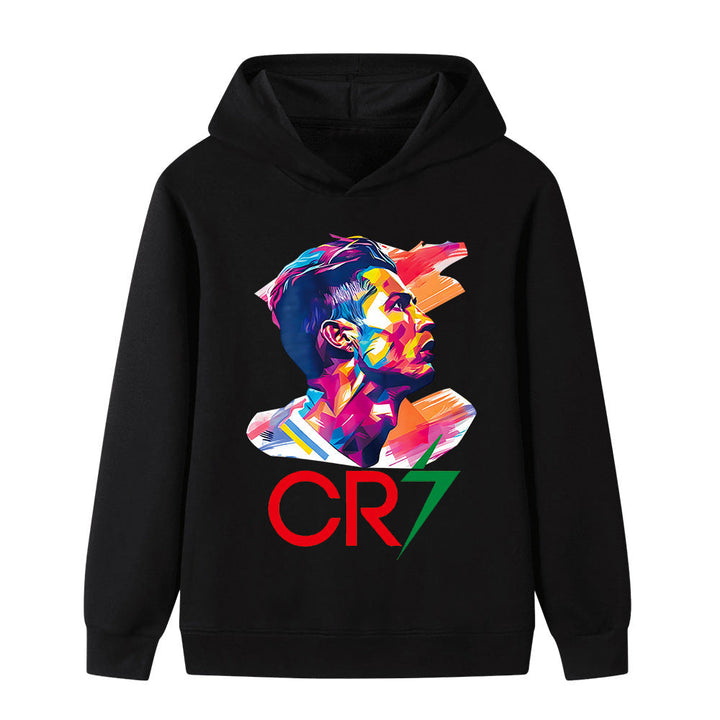 Stilig fotball hoodie for barn. Komfortabel hettegenser for unge fans.