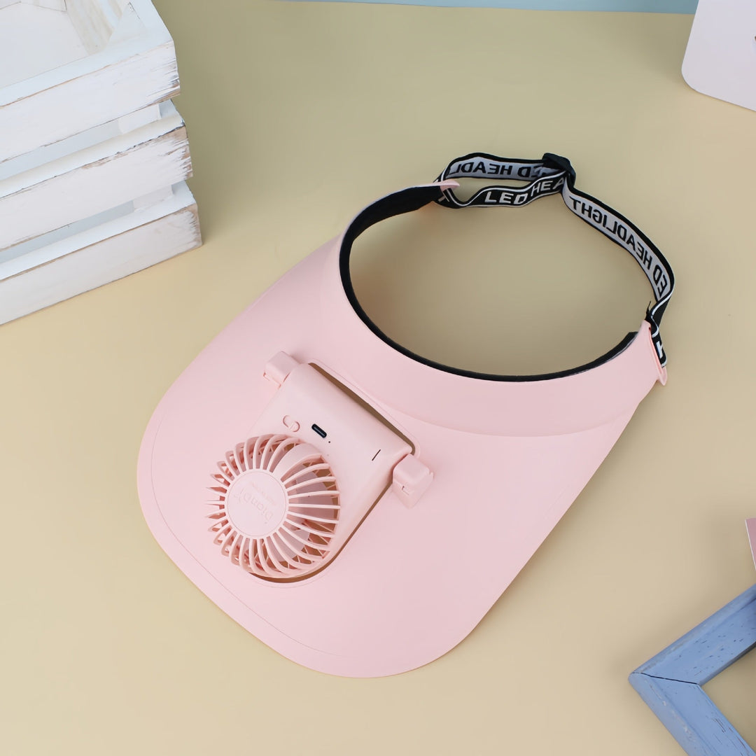 Sommerklar oppladbar halsvifte for kvinner, holder deg kjølig i varmen med handsfree design.