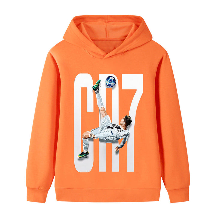 Ronaldo sportsgenser for barn, designet for fotballfans. En allsidig fritidsgenser.