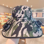 Solhatt / Fiskerhatt - Camouflage Bølger