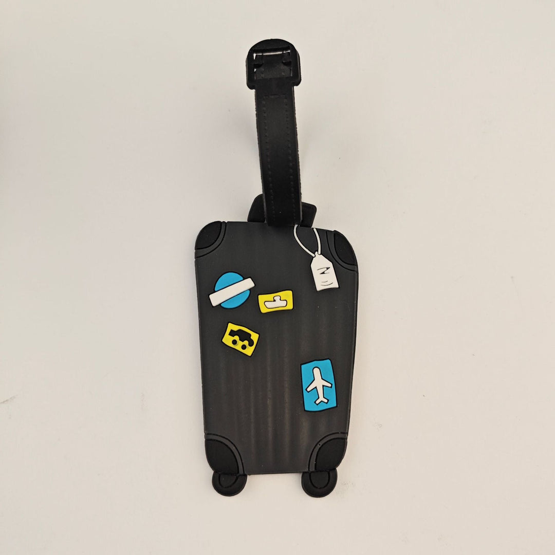 Unisex reisetilbehør: Fargerik bagasjeetikett av silikon i unikt reiseveske-design. Identifiser bagasjen.