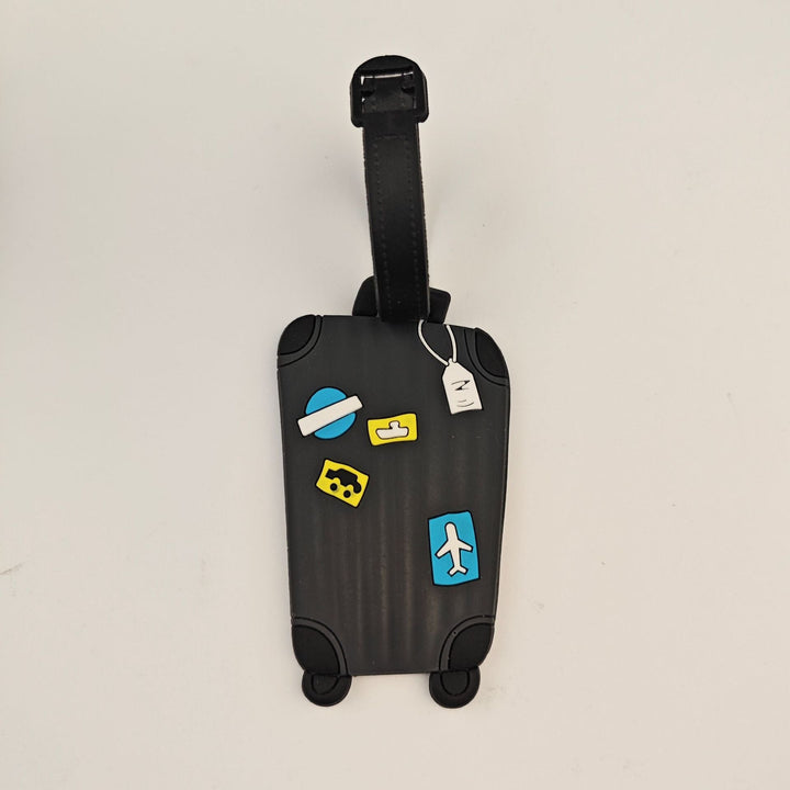 Unisex reisetilbehør: Fargerik bagasjeetikett av silikon i unikt reiseveske-design. Identifiser bagasjen.