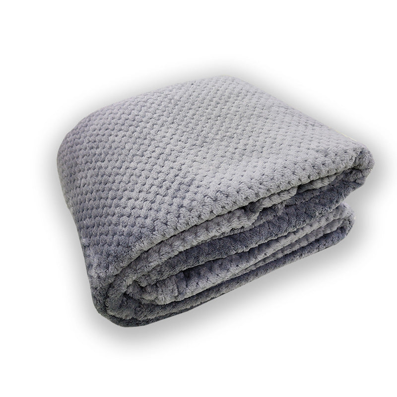 Allsidig mikrofiber-pledd med vaffelstruktur. Kan brukes som koseteppe, sofalaken eller interiørdetalj.