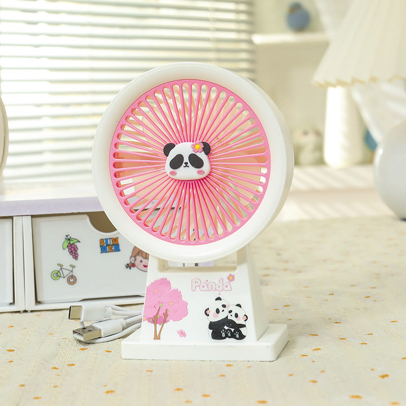 Panda USB reisevifte, kompakt og lett å ta med seg for frisk luft på farten.