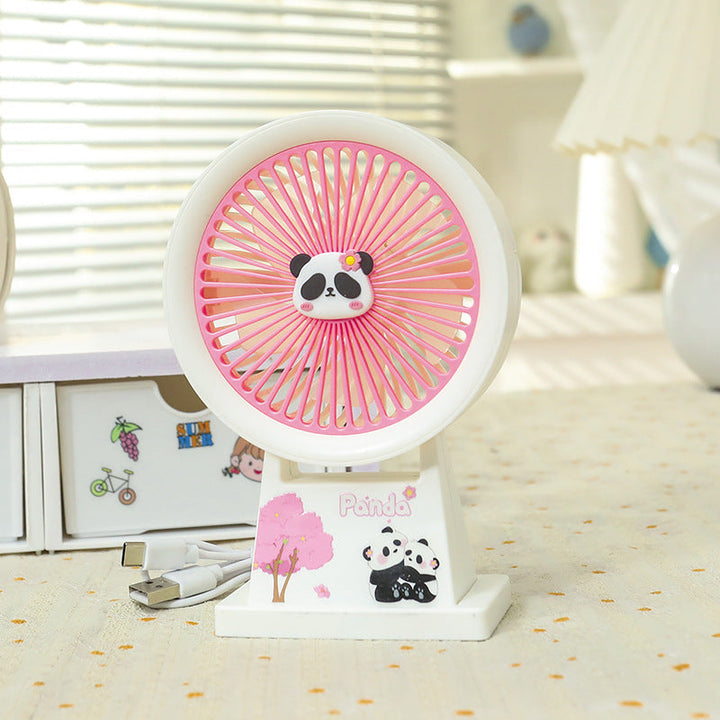 Panda USB reisevifte, kompakt og lett å ta med seg for frisk luft på farten.