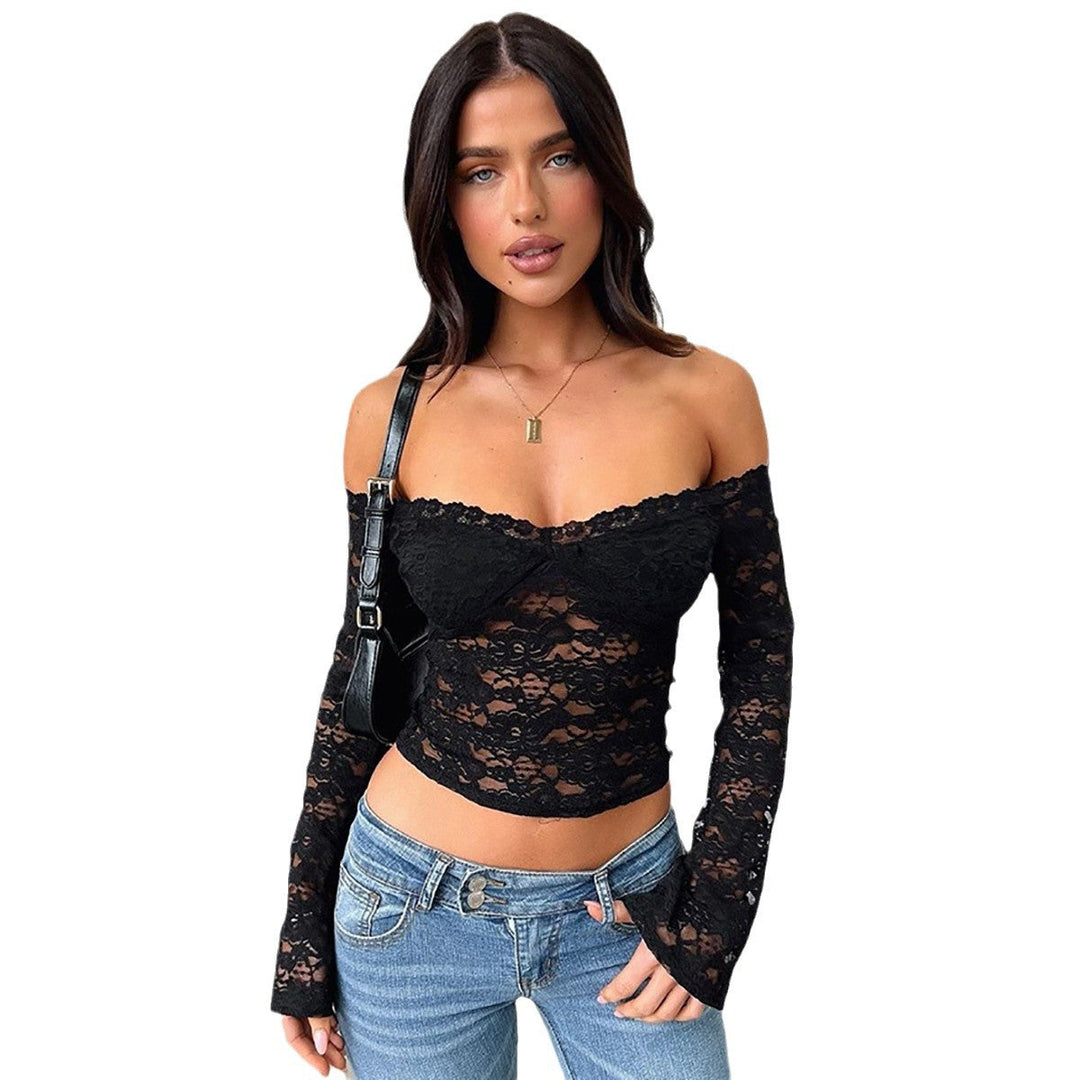 Romantisk off-shoulder dametopp, langermet og elegant, en feminin sommertopp.