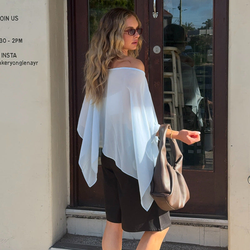 Lett, gjennomsiktig cardigan til kvinner, ideell som sommerjakke eller elegant vårjakke.