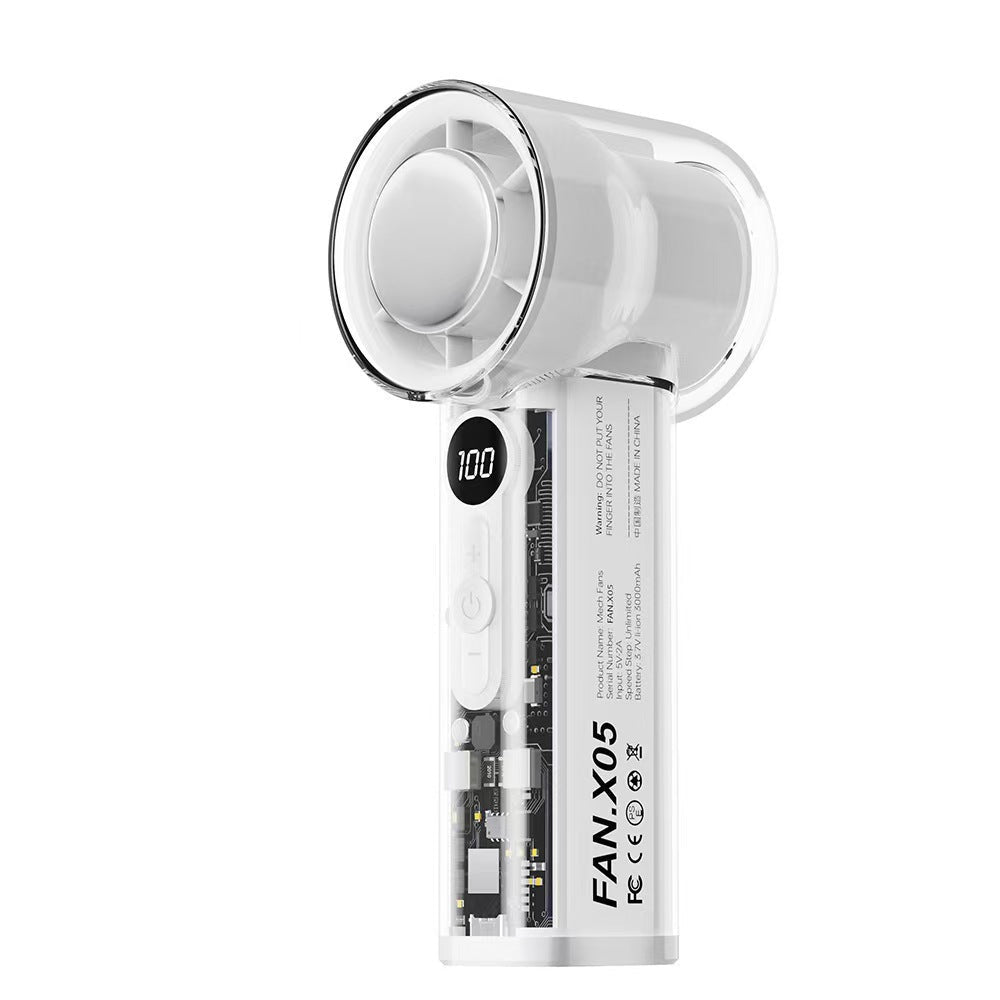 Liten, effektiv håndvifte som gir frisk avkjøling. Perfekt sommergadget for personlig komfort når du er ute.