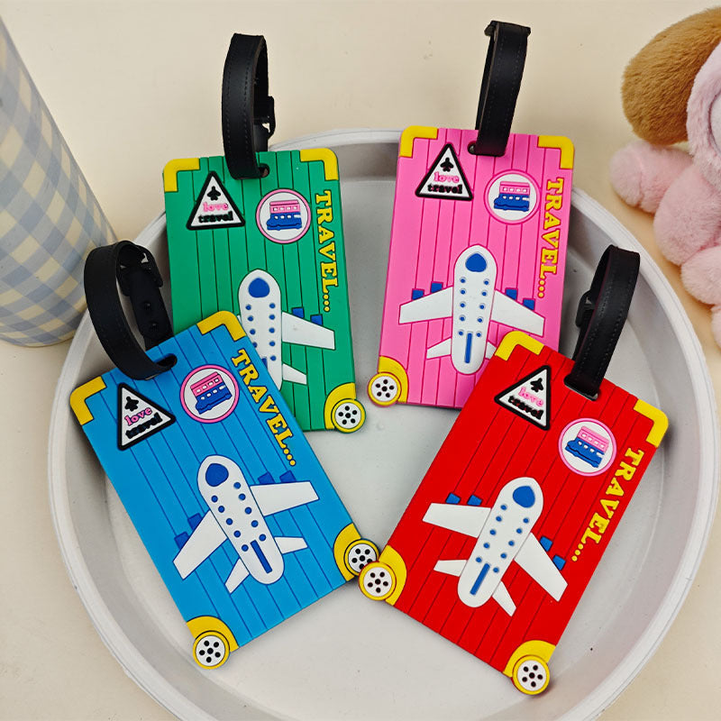 Stilig unisex bagasjetag med flytema, gjør reisekofferten lett gjenkjennelig på bagasjebåndet.