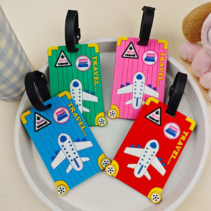 Stilig unisex bagasjetag med flytema, gjør reisekofferten lett gjenkjennelig på bagasjebåndet.