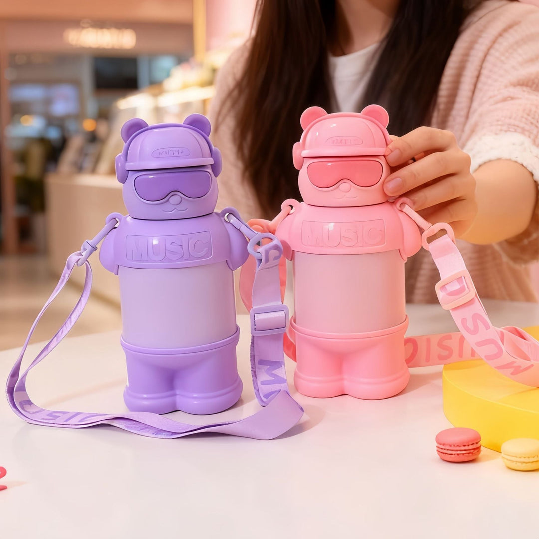 Unisex BPA-fri plast vannflaske for aktiv livsstil. Grønn 480ml lekkasjesikker flaske til trening og tur.