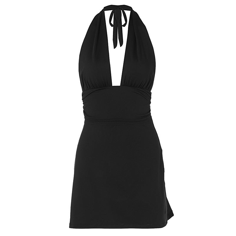 Figursydd elegant V-hals svømmedrakt som fremhever silhuetten, for selvsikker strandstil.