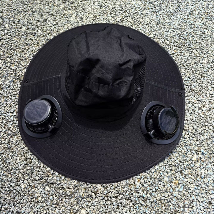 Allsidig unisex solhatt med innebygde vifter og UV-beskyttelse, et must for sommeren.
