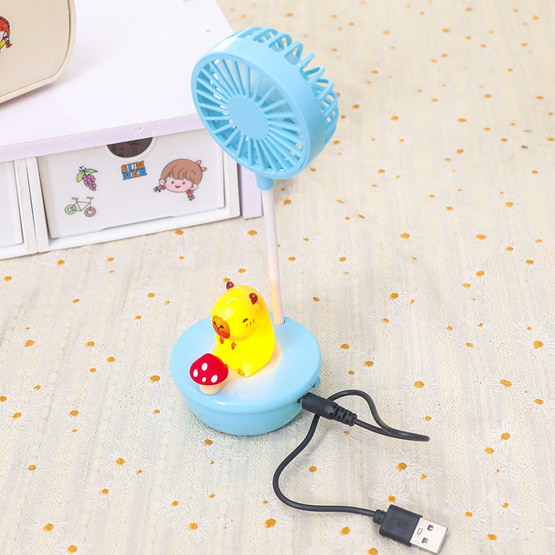 Ultra-stille USB vifte for skrivebord, perfekt for konsentrert arbeid uten forstyrrelser.