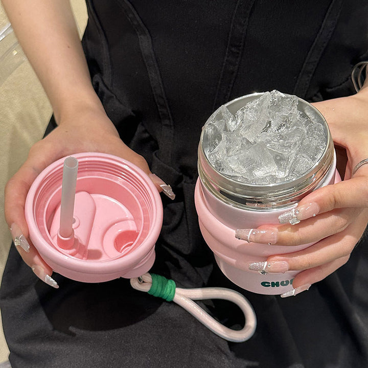 Praktisk 420ml vannflaske for hydrering på farten. Unisex, gjenbrukbar og BPA-fri for en aktiv livsstil.