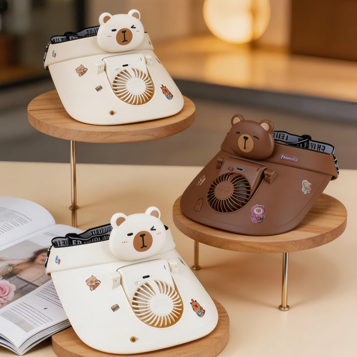 Bærbar USB håndvifte med søt panda design for kvinner. Kompakt minivifte ideell for kontor og sommer.
