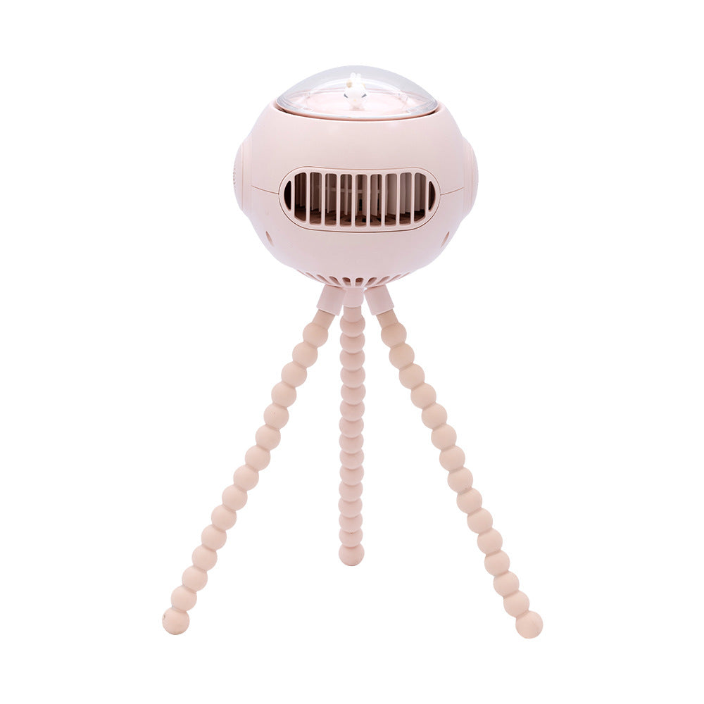 Stilren hvit luftfukter med justerbare ben. Moderne design for bedre inneklima og velvære i hjemmet.